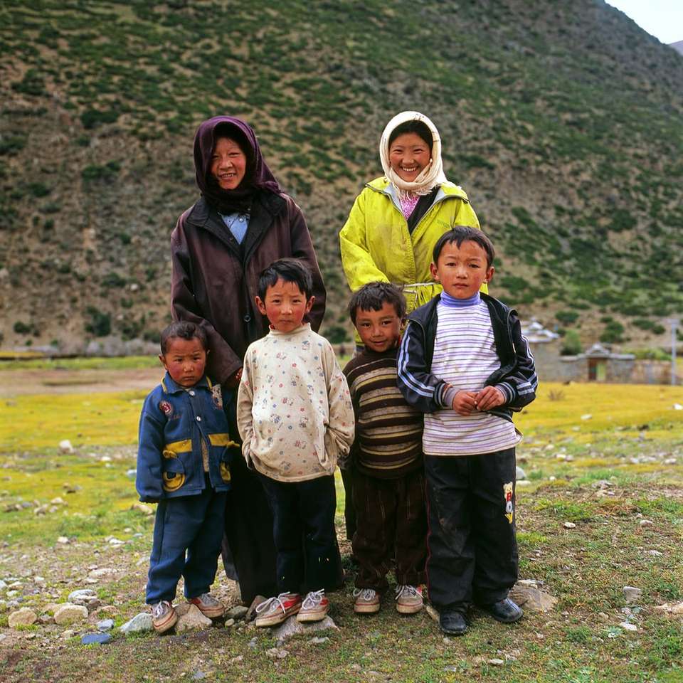 Famille tibétaine puzzle coulissant en ligne