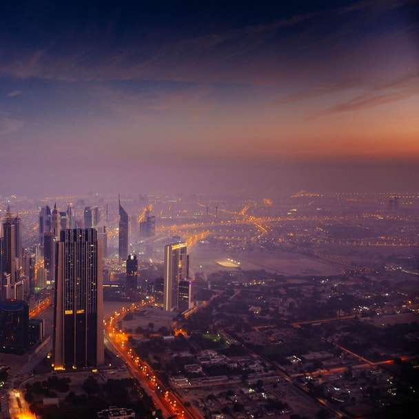 Dubai vid soluppgång glidande pussel online