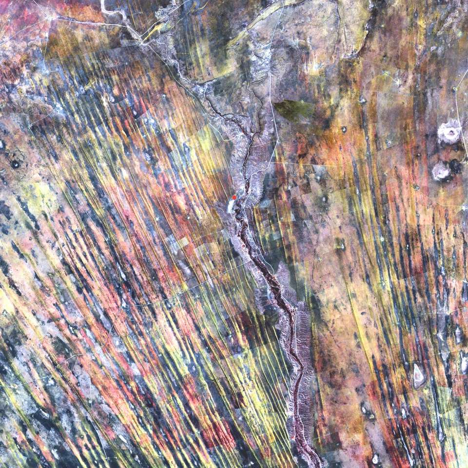pintura abstrata multicolorida puzzle deslizante online