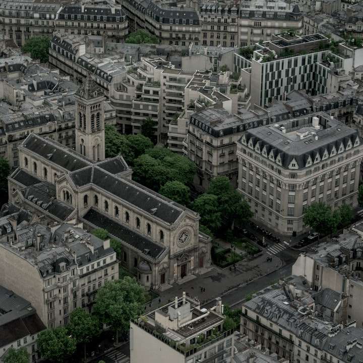Париж з висоти пташиного польоту онлайн пазл