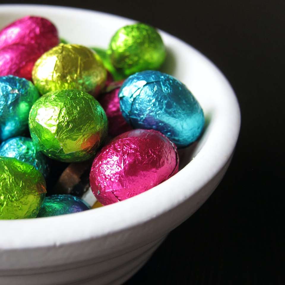 Påskchoklad eggies. Pussel online