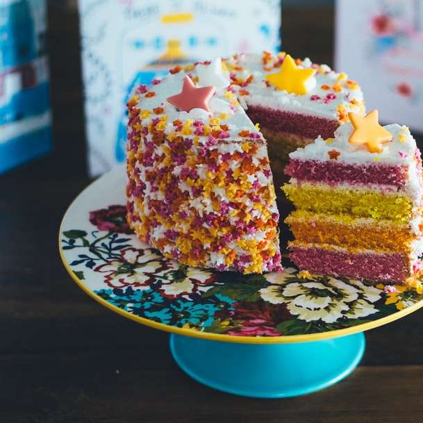 A slice of birthday cake sliding puzzle online