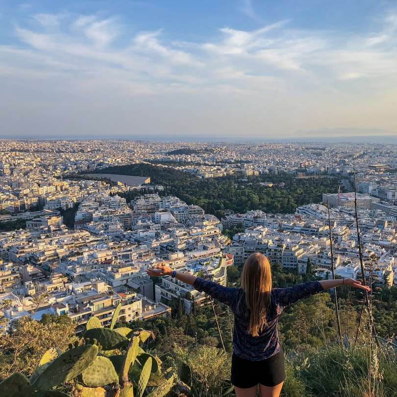 Top of the World: Reiseglück in Athen, Griechenland Schiebepuzzle online