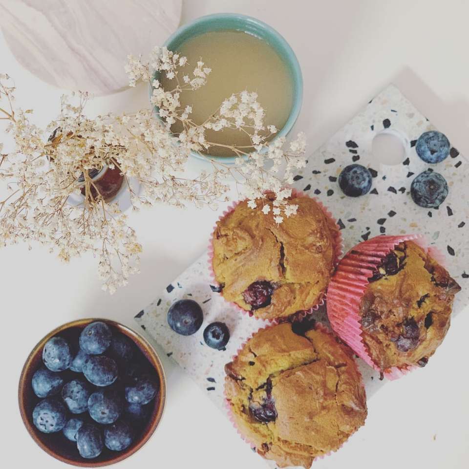 muffin cibo dolci bacche puzzle online