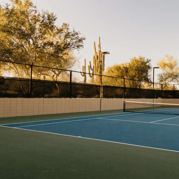 синий теннисный корт онлайн-пазл