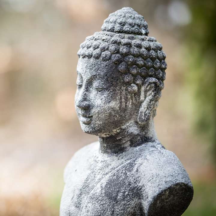 Статуя Будды на открытом воздухе раздвижная головоломка онлайн