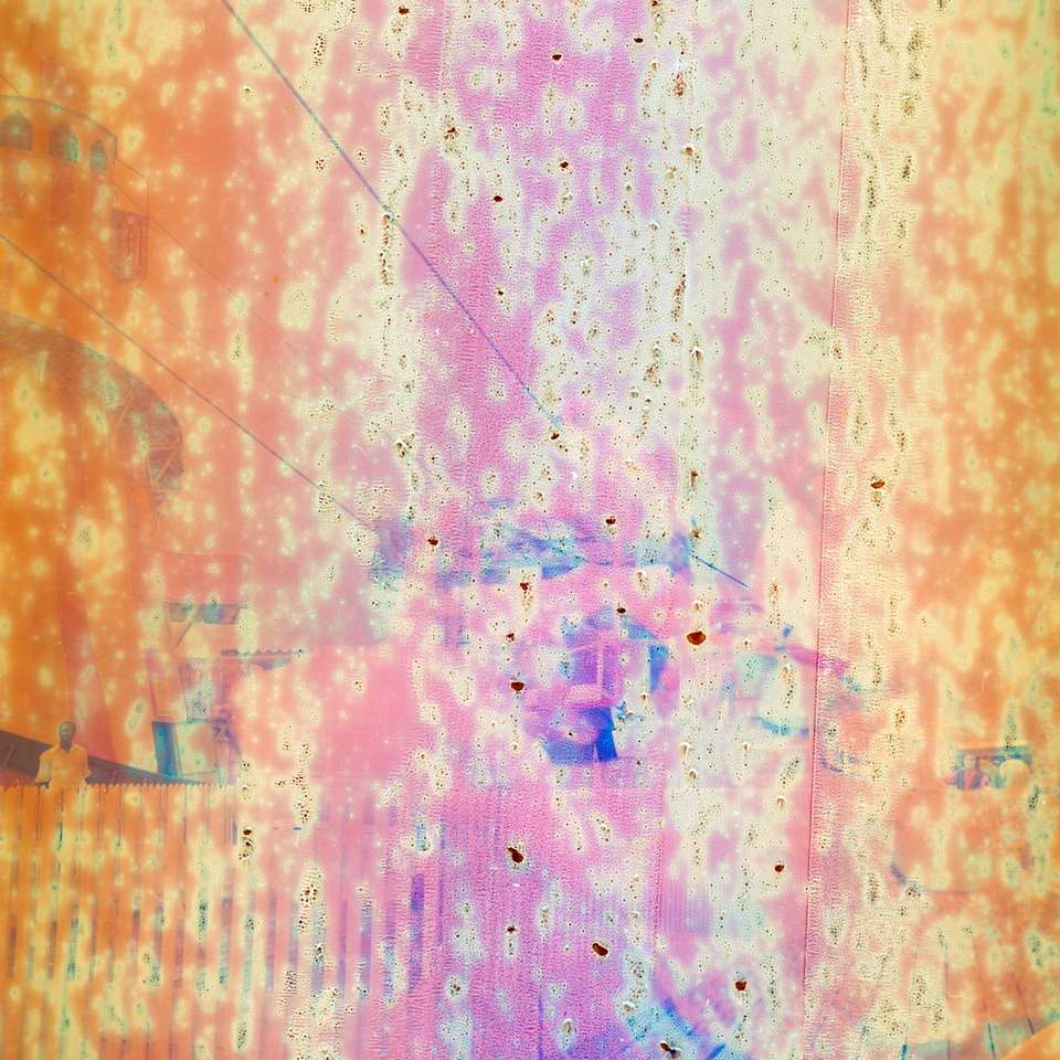 oranje en roze abstracte kunst schuifpuzzel online