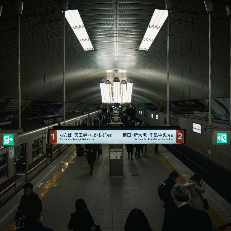 Ένας σταθμός τρένου στην Οζάκα Ιαπωνία online παζλ