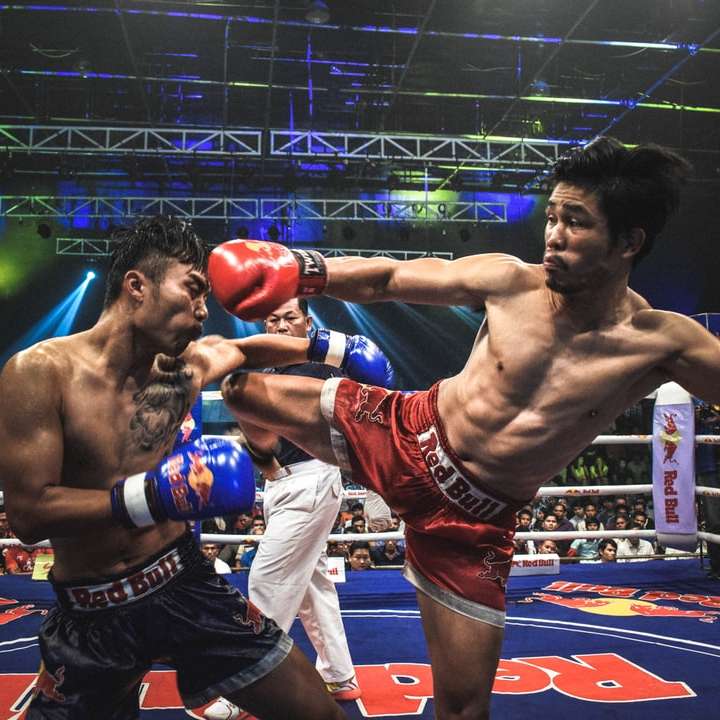 Muay Thai harc Kambodzsában csúszó puzzle online