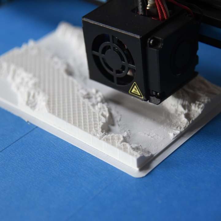 3D печат на топография плъзгащ се пъзел онлайн