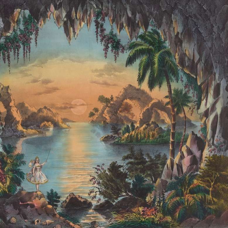 妖精の洞窟、1867年 オンラインパズル