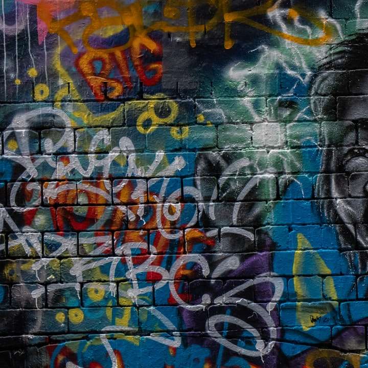arte da parede de graffiti puzzle deslizante online