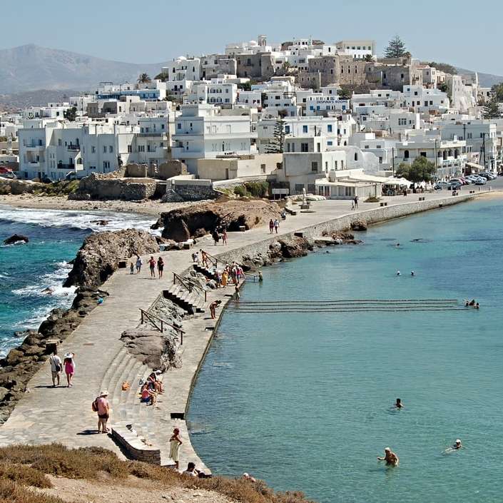 En utsikt över Naxos glidande pussel online
