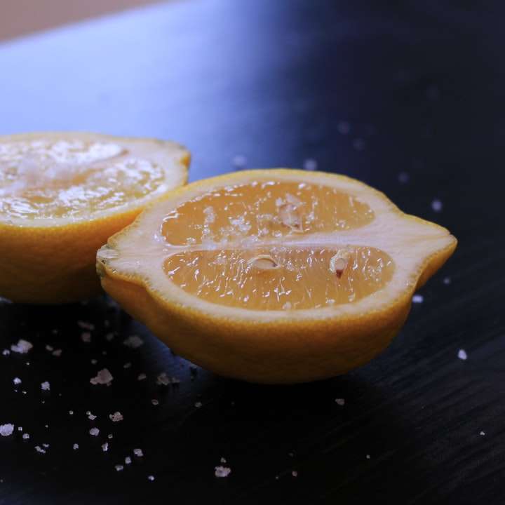 cytryna, owoce, sól, żółty puzzle online