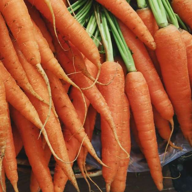 Zanahorias orgánicas rompecabezas en línea