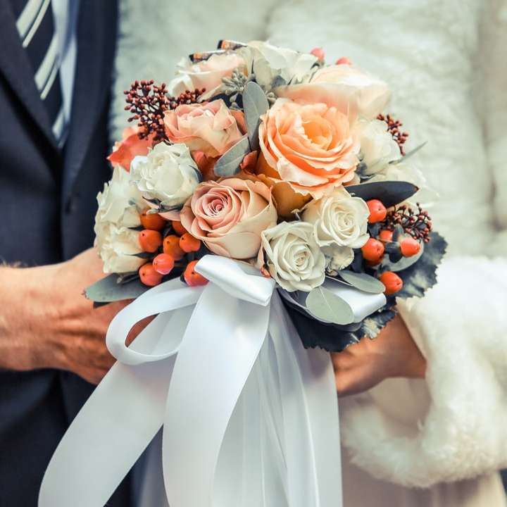 Svatební květiny posuvné puzzle online