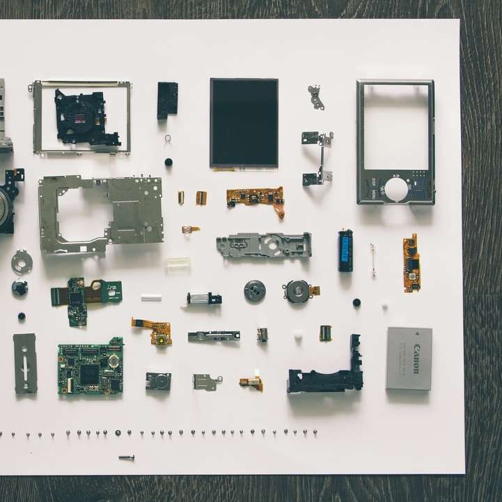 componentes da câmera puzzle online