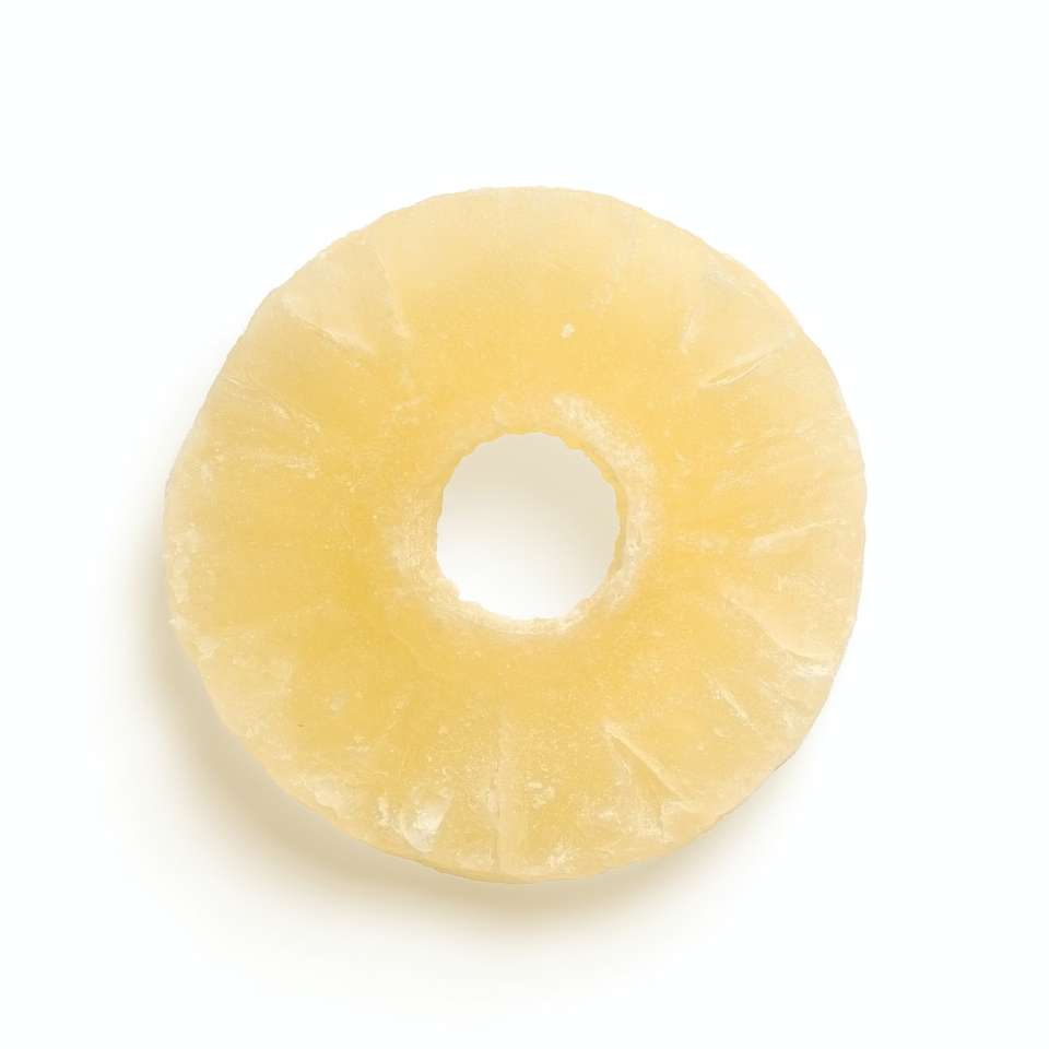 желтый пончик на белой поверхности онлайн-пазл