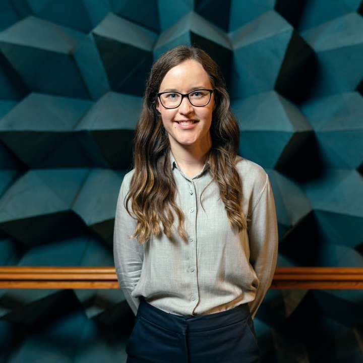 Female electronics engineer in anechoic chamber online puzzle