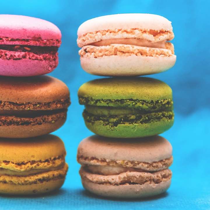 Färgglada Macarons glidande pussel online