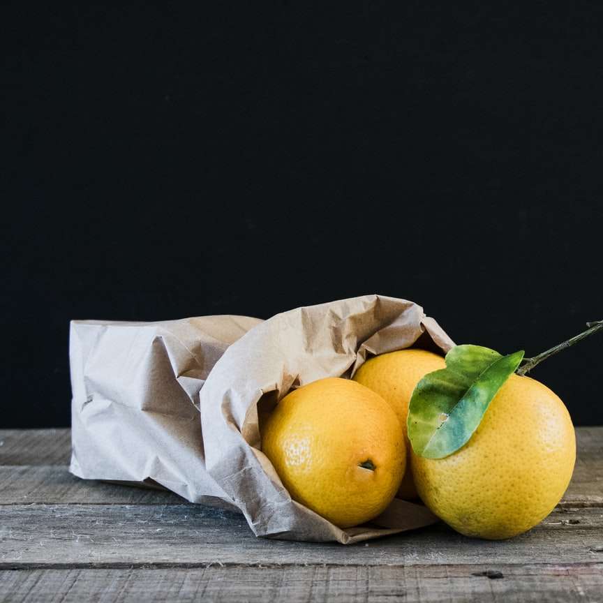Påse med citroner glidande pussel online