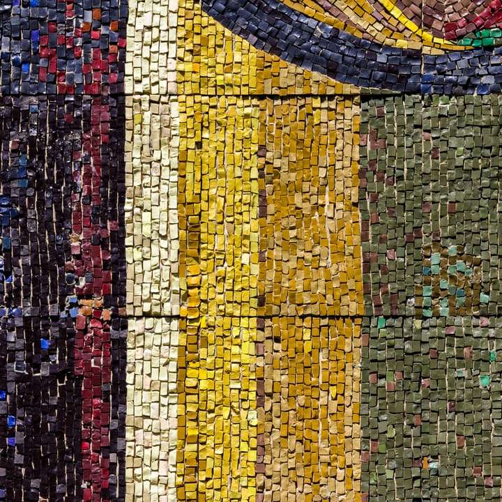 arte collage multicolore puzzle online