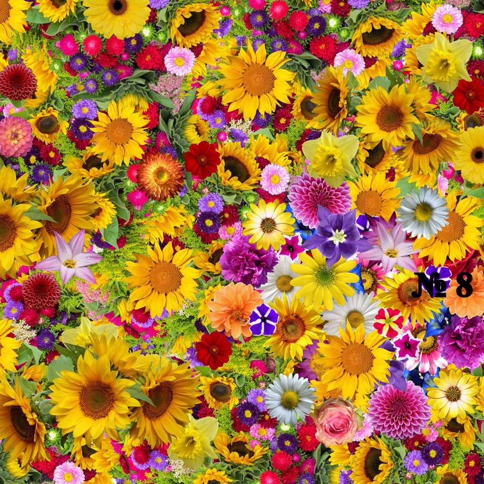 dywan wielu kwiatów puzzle przesuwne online