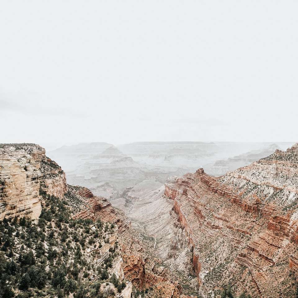 Foggy Grand Canyon puzzle online