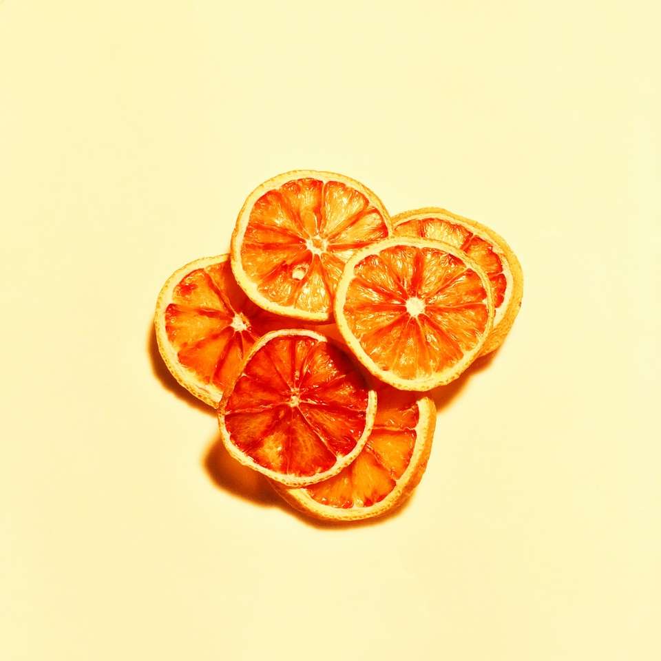 nakrájené oranžové ovoce online puzzle