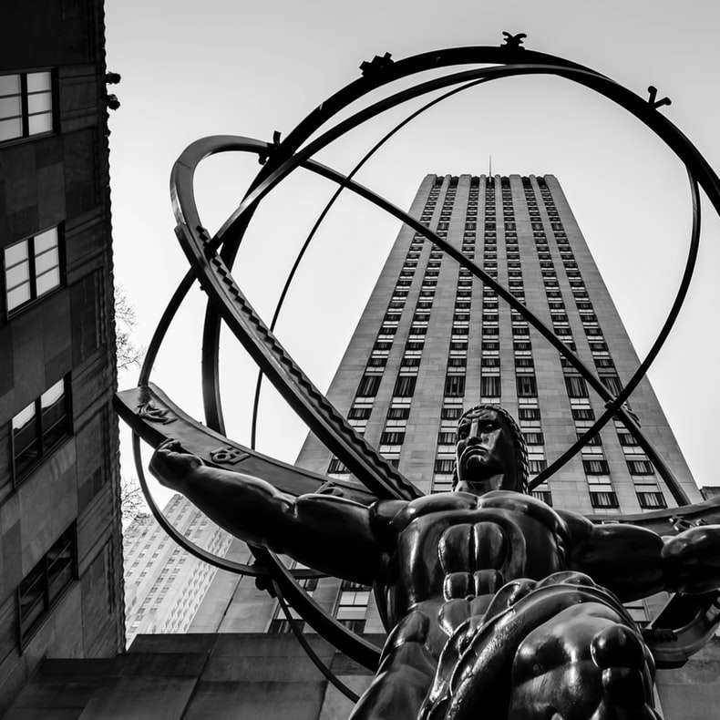 Atlas-standbeeld, New York 2018 online puzzel