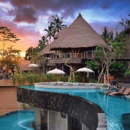 evening in Bali sliding puzzle online