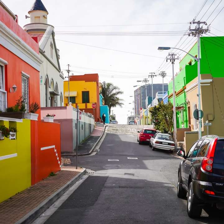 Kleurrijke straat schuifpuzzel online