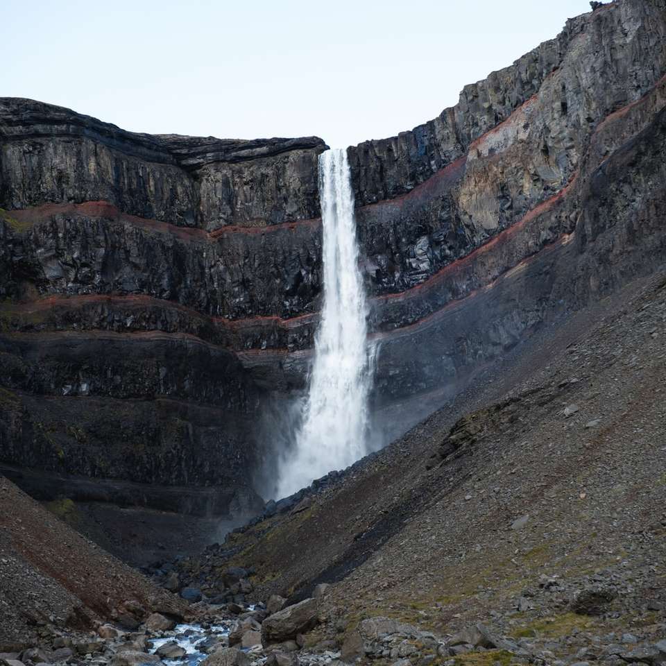fotografering med lång exponering av vattenfall glidande pussel online