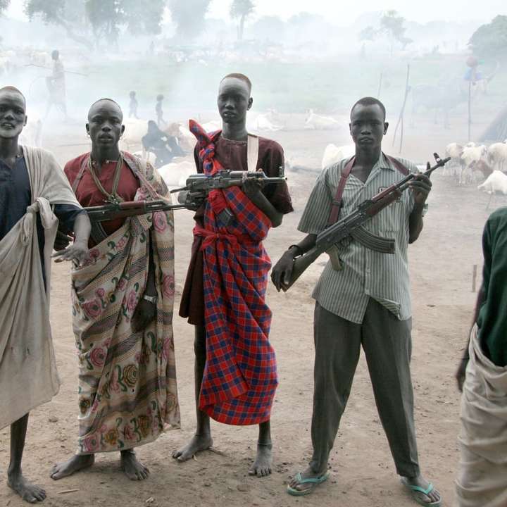 Φυλή Dinka, Νότιο Σουδάν online παζλ