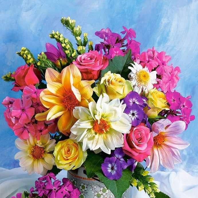 μπουκέτο λουλούδια συρόμενο παζλ online