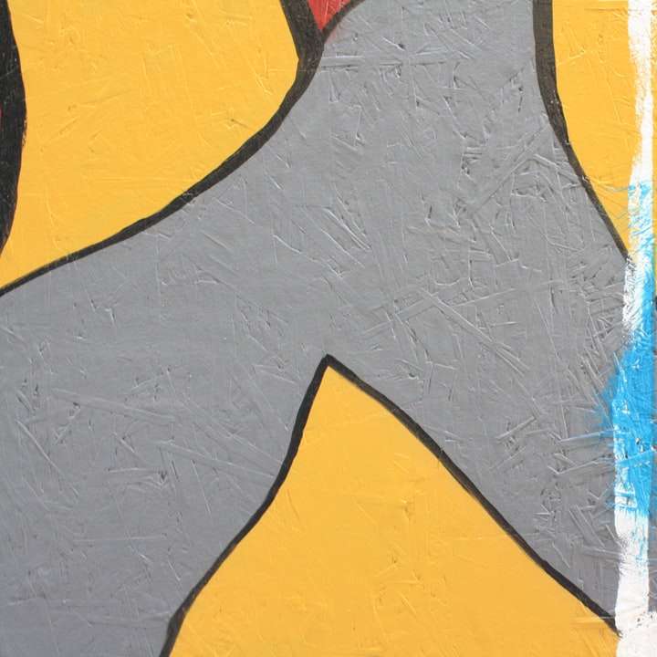 塗られた壁のクローズアップ。 スライディングパズル・オンライン