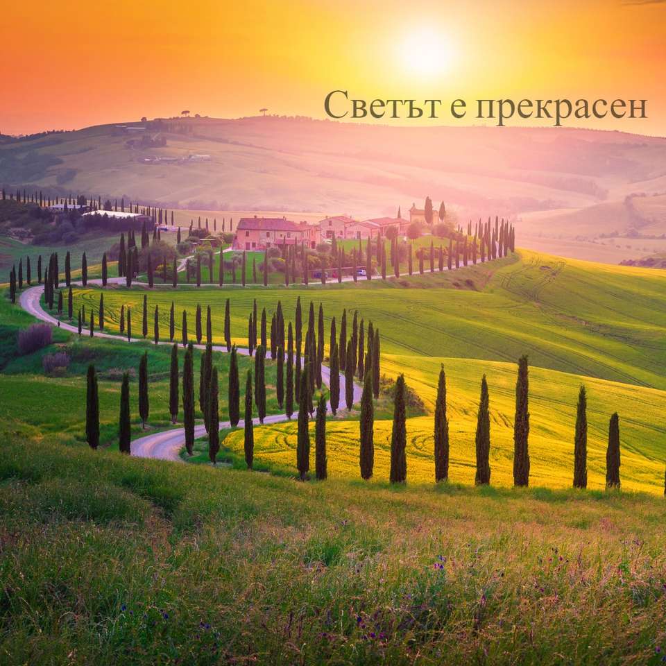Tuscany - landscape - the world is beautiful online puzzle