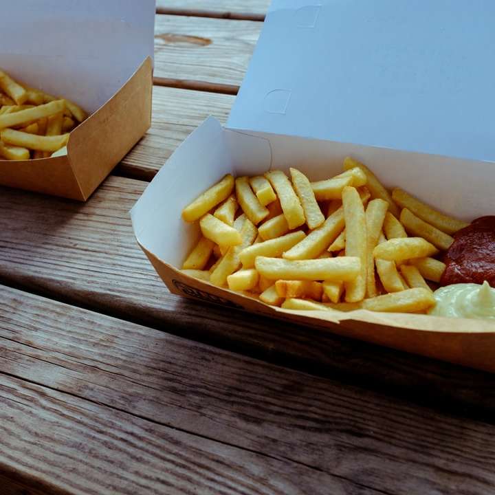 δύο κουτιά πατάτας τηγανιτές online παζλ