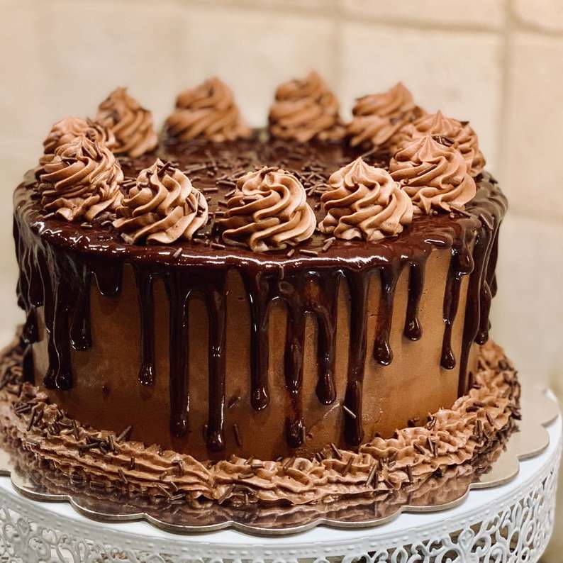 chocolate cake sliding puzzle online