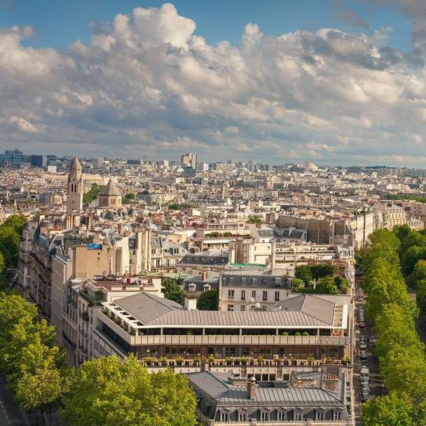 uitzicht vanaf de Arc de Triomphe schuifpuzzel online