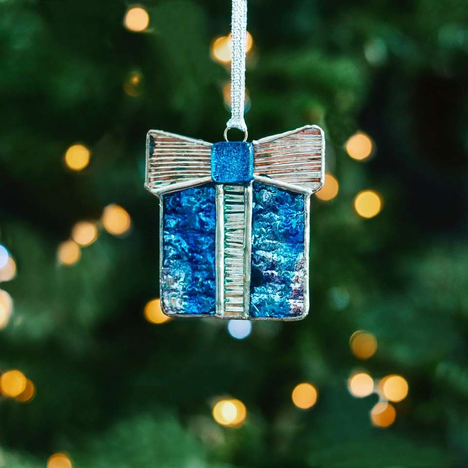 blue and white hanging decor online puzzle