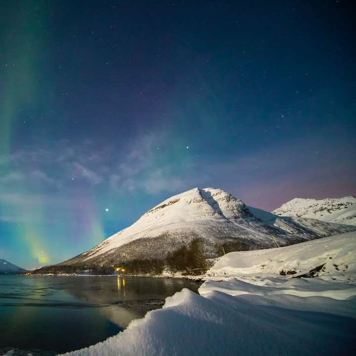 Aurora Borealis on body of water during daytime online puzzle
