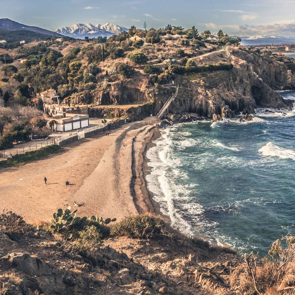 nagy látószögű fotózás a strandról csúszó puzzle online