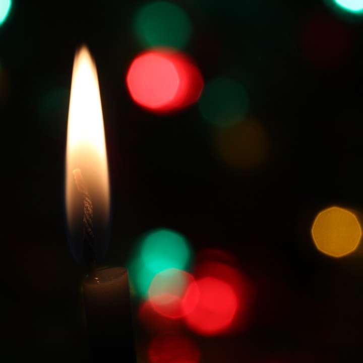 неглибокий фокус фотографія свічки розсувний пазл онлайн