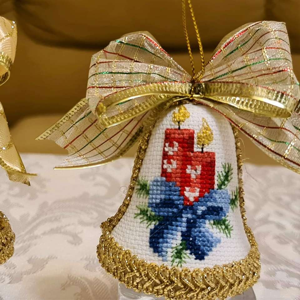 two embroidered bells for decoration sliding puzzle online