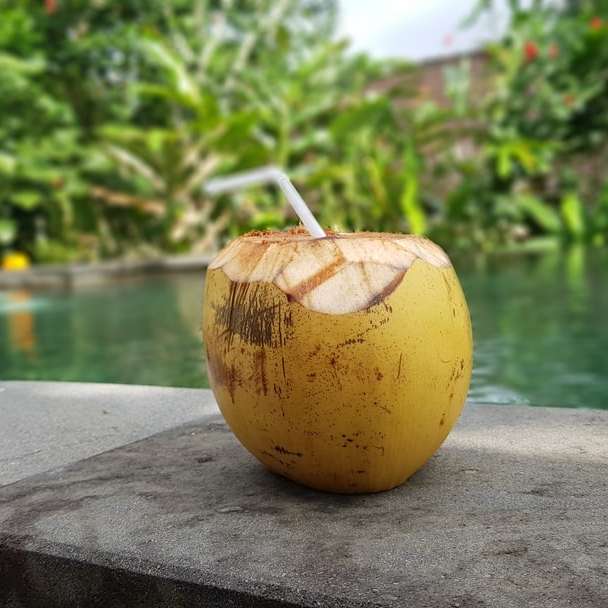 brun kokosnöt glidande pussel online