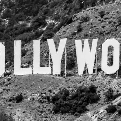 Холивудски знак Лос Анджелис, Калифорния през деня онлайн пъзел