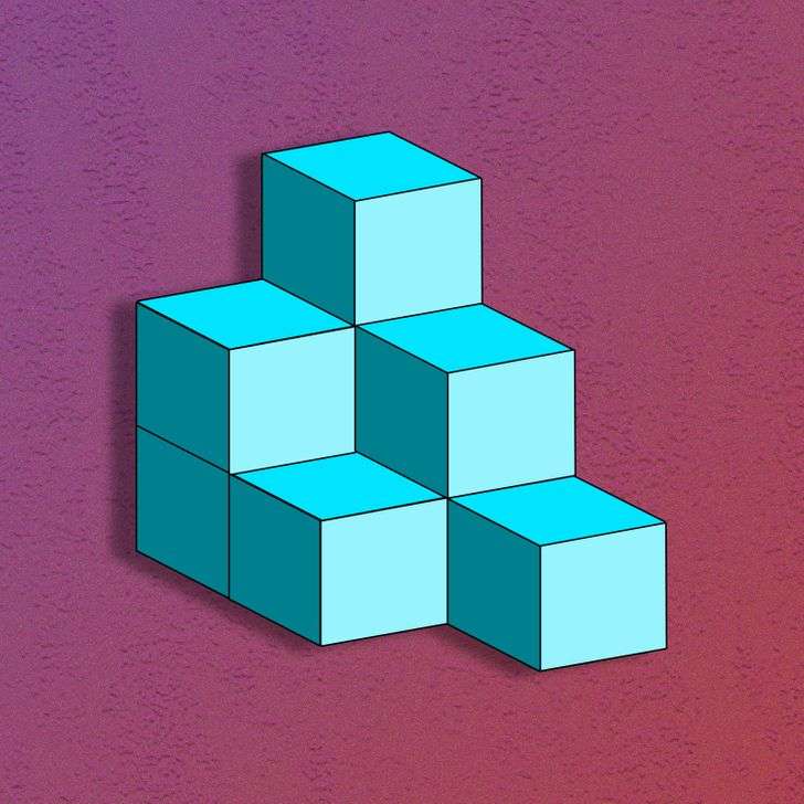 синие кубики раздвижная головоломка онлайн