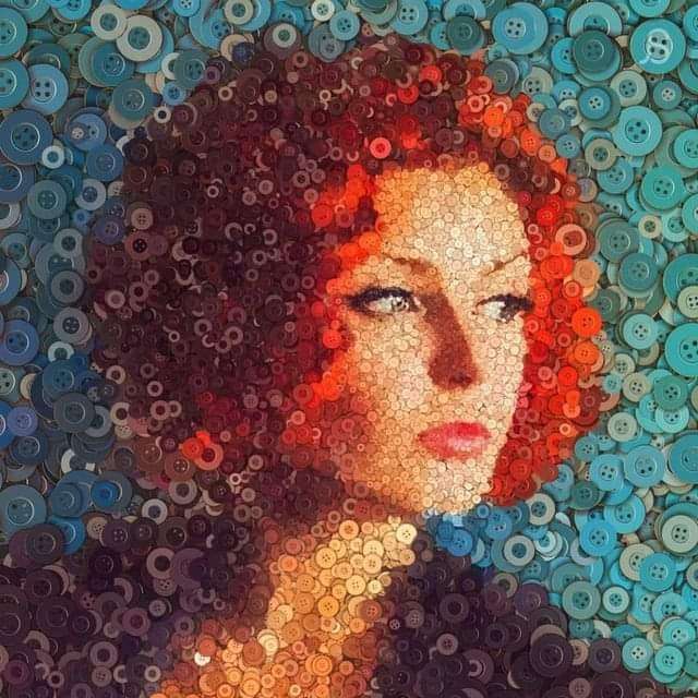 portret przycisków puzzle przesuwne online
