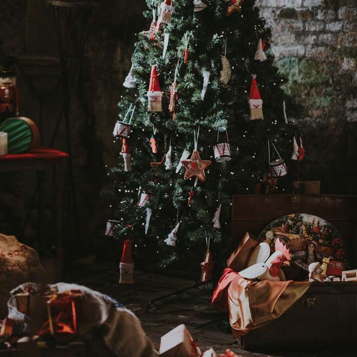 groene kerstboom schuifpuzzel online